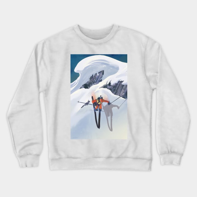 Good to the last drop extreme ski Crewneck Sweatshirt by SFDesignstudio